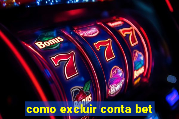 como excluir conta bet